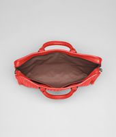 Bottega Veneta® Aktentasche aus leichtem Kalbsleder Intrecciato New Red Bottega Veneta® Aktentasche aus leichtem Kalbsleder Intrecciato New Red
