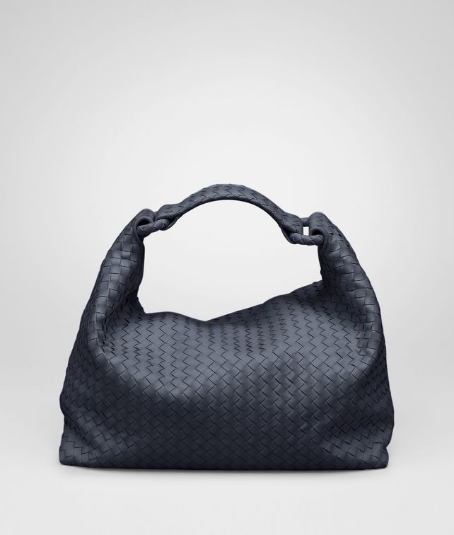 BOTTEGA VENETA Sac Sloane Prusse en veau léger Intrecciato Sac à épaule D fp