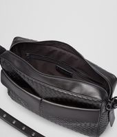Bottega Veneta® Nero Intrecciato VN Cross Body Messenger Bottega Veneta® Nero Intrecciato VN Cross Body Messenger