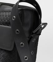 Bottega Veneta® Nero Intrecciato VN Cross Body Messenger Bottega Veneta® Nero Intrecciato VN Cross Body Messenger