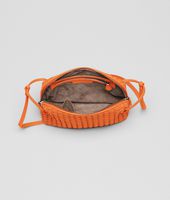 Bottega Veneta® Tangerine Intrecciato Nappa Cross Body Bag Bottega Veneta® Tangerine Intrecciato Nappa Cross Body Bag