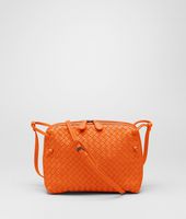 Bottega Veneta® Tangerine Intrecciato Nappa Cross Body Bag Bottega Veneta® Tangerine Intrecciato Nappa Cross Body Bag