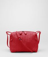 Bottega Veneta® Fraise Intrecciato Nappa Cross Body Bag Bottega Veneta® Fraise Intrecciato Nappa Cross Body Bag