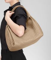 Bottega Veneta® Walnut Intrecciato Nappa Parachute Bag Bottega Veneta® Walnut Intrecciato Nappa Parachute Bag