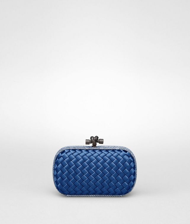 BOTTEGA VENETA KNOT CLUTCH IN ELECTRIQUE INTRECCIO IMPERO, AYERS DETAILS Clutch D fp