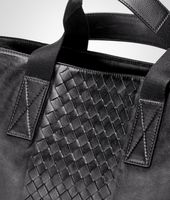 Bottega Veneta® Aktentasche aus leichtem Kalbsleder Intrecciato Nero Bottega Veneta® Aktentasche aus leichtem Kalbsleder Intrecciato Nero