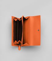 Bottega Veneta® Continental Portemonnaie aus Nappaleder Intrecciato Tangerine Bottega Veneta® Continental Portemonnaie aus Nappaleder Intrecciato Tangerine