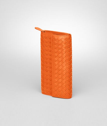 BOTTEGA VENETA - Tangerine Intrecciato Nappa Continental Wallet