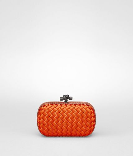 BOTTEGA VENETA - Tangerine Intreccio Impero Ayers Knot