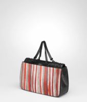 Bottega Veneta® Millerighe Nero Karung Bag Bottega Veneta® Millerighe Nero Karung Bag