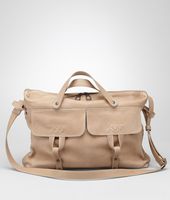 Bottega Veneta® Walnut Sporty Washed Vintage Calf Tote Bottega Veneta® Walnut Sporty Washed Vintage Calf Tote