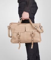 Bottega Veneta® Walnut Sporty Washed Vintage Calf Tote Bottega Veneta® Walnut Sporty Washed Vintage Calf Tote