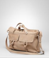 Bottega Veneta® Walnut Sporty Washed Vintage Calf Tote Bottega Veneta® Walnut Sporty Washed Vintage Calf Tote