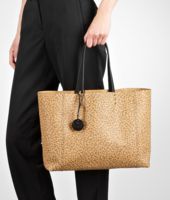 Bottega Veneta® Kenya Nero Intrecciomirage Tote Bottega Veneta® Kenya Nero Intrecciomirage Tote