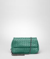 Bottega Veneta® Menthe Intrecciato Nappa Messenger Mini Bag Bottega Veneta® Menthe Intrecciato Nappa Messenger Mini Bag