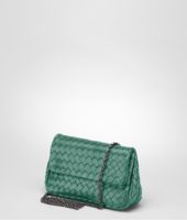 Bottega Veneta® Menthe Intrecciato Nappa Messenger Mini Bag Bottega Veneta® Menthe Intrecciato Nappa Messenger Mini Bag