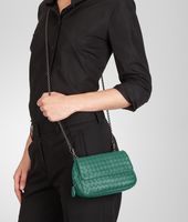 Bottega Veneta® Menthe Intrecciato Nappa Messenger Mini Bag Bottega Veneta® Menthe Intrecciato Nappa Messenger Mini Bag