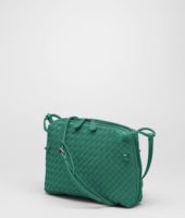 Bottega Veneta® Menthe Intrecciato Nappa Cross Body Bag Bottega Veneta® Menthe Intrecciato Nappa Cross Body Bag