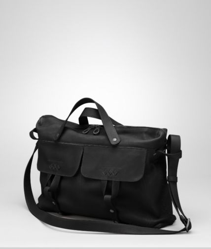 BOTTEGA VENETA - Nero Sporty Washed Vintage Calf Tote