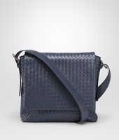 Bottega Veneta® Prusse Intrecciato Light Calf Cross Body Messenger Bottega Veneta® Prusse Intrecciato Light Calf Cross Body Messenger