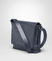 Bottega Veneta® Prusse Intrecciato Light Calf Cross Body Messenger Bottega Veneta® Prusse Intrecciato Light Calf Cross Body Messenger