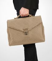Bottega Veneta® Walnut Intrecciato VN Briefcase Bottega Veneta® Walnut Intrecciato VN Briefcase
