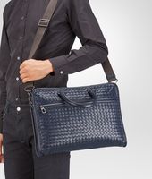 Bottega Veneta® Prusse Intrecciato Light Calf Briefcase Bottega Veneta® Prusse Intrecciato Light Calf Briefcase