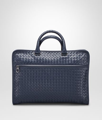 BOTTEGA VENETA - Aktentasche aus leichtem Kalbsleder Intrecciato Prusse