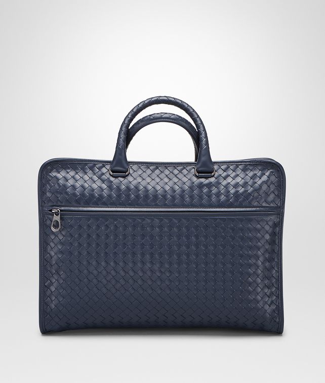 BOTTEGA VENETA BRIEFCASE IN PRUSSE INTRECCIATO CALF Business bag U fp
