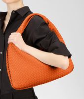 Bottega Veneta® Tangerine Intrecciato Nappa Large Veneta Bottega Veneta® Tangerine Intrecciato Nappa Large Veneta