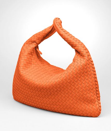 BOTTEGA VENETA - Tangerine Intrecciato Nappa Large Veneta