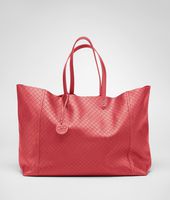 Bottega Veneta® Fraise Intrecciomirage Large Tote Bottega Veneta® Fraise Intrecciomirage Large Tote
