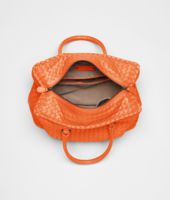 Bottega Veneta® Tangerine Intrecciato Nappa Brick Bag Bottega Veneta® Tangerine Intrecciato Nappa Brick Bag