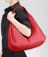 Bottega Veneta® Fraise Intrecciato Nappa Campana Bag Bottega Veneta® Fraise Intrecciato Nappa Campana Bag