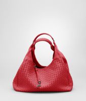 Bottega Veneta® Fraise Intrecciato Nappa Campana Bag Bottega Veneta® Fraise Intrecciato Nappa Campana Bag
