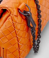 Bottega Veneta® Tangerine Intrecciato Nappa Messenger Mini Bag Bottega Veneta® Tangerine Intrecciato Nappa Messenger Mini Bag