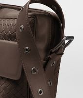 Bottega Veneta® Ebano Intrecciato VN Cross Body Messenger Bottega Veneta® Ebano Intrecciato VN Cross Body Messenger