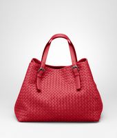 Bottega Veneta® Shopper aus Nappaleder Intrecciato Fraise Bottega Veneta® Shopper aus Nappaleder Intrecciato Fraise