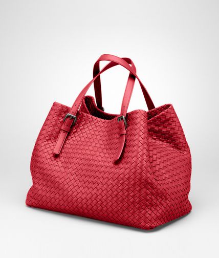 BOTTEGA VENETA - Fraise Intrecciato Nappa Tote