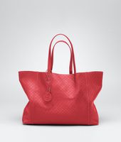 Bottega Veneta® Fraise Intrecciomirage Tote Bottega Veneta® Fraise Intrecciomirage Tote