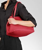 Bottega Veneta® Fraise Intrecciato Nappa Tote Bottega Veneta® Fraise Intrecciato Nappa Tote