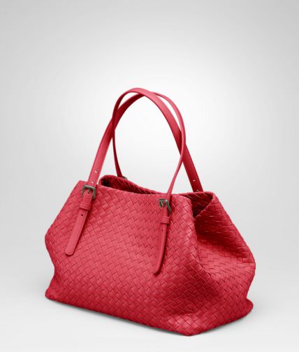 BOTTEGA VENETA - Fraise Intrecciato Nappa Tote