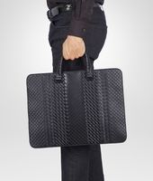 Bottega Veneta® Nero Intreccio Imperatore Briefcase Bottega Veneta® Nero Intreccio Imperatore Briefcase