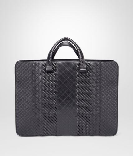 BOTTEGA VENETA - Nero Intreccio Imperatore Briefcase
