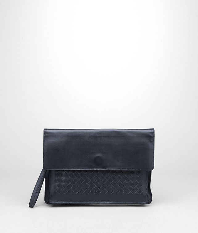 BOTTEGA VENETA Prusse Intrecciato Vachette Document Case Small bag U fp