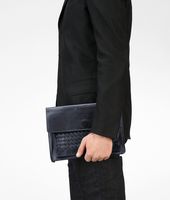 Bottega Veneta® Prusse Intrecciato Vachette Document Case Bottega Veneta® Prusse Intrecciato Vachette Document Case
