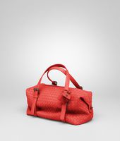 Bottega Veneta® New Red Intrecciato Nappa Montaigne Bag Bottega Veneta® New Red Intrecciato Nappa Montaigne Bag