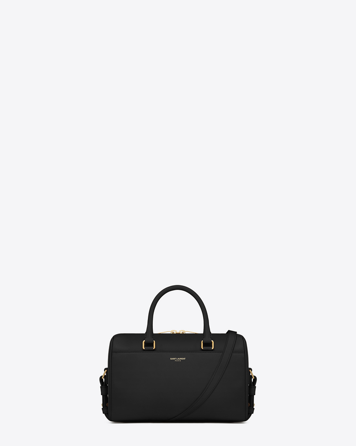 Saint Laurent CLASSIC BABY DUFFLE BAG IN Black LEATHER | YSL.com