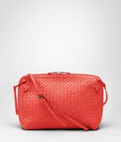 Bottega Veneta® New Red Intrecciato Nappa Messenger Bottega Veneta® New Red Intrecciato Nappa Messenger