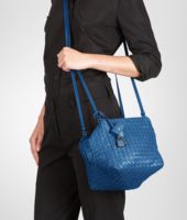 Bottega Veneta® Électrique Intrecciato Nappa Cubo Cross Body Bag Bottega Veneta® Électrique Intrecciato Nappa Cubo Cross Body Bag